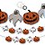 Varal Abóbora Fantasma Halloween (25053) - Imagem 1