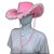Chapéu Boiadeira Luxo Cowboy Rosa c/ Plumas - Imagem 7