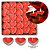 Kit 50 Velas Rechaud Coração Vermelha - Decoração Romântica - Imagem 1