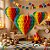 Balão Sanfonado Coração Colorido Arco-Íris - 25cm (1 unidade) - Imagem 1