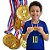 Kit 3 unidades Medalha Dourada Vencedor Plástica - Imagem 4