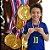Kit 3 unidades Medalha Dourada Vencedor Plástica - Imagem 1