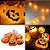Cordão Led Abóboras à Pilha Decoração Halloween - Imagem 1