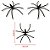 36 unidades Mini Aranha Plástica Halloween - Imagem 2