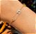Pulseira Alfinete Zircônia Branca Banho de Ouro 18K - Regulável - Imagem 1