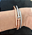 Bracelete Prego duplo -  rosê e branco ADH - Imagem 2
