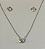 Conjunto Brinco e Colar Moissanite - 2 cts - Imagem 1