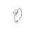Anel Solitário Moissanite 0,5 ct - prata 925 ZP - Imagem 2