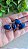 Conta de Resina Geométrica 20mm Azul Mesclado  (4un) - Imagem 1