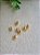 Pingente Bolinha 6mm ABS Ouro (20un) - Imagem 1