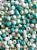 Miçanga Chinesa nº 6 Colorida com Verde 4.1mm (20gr) - Imagem 1