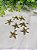 Pingente Estrela 14mm ABS Ouro (10un) - Imagem 1