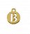 Pingente Letra B 16mm Ouro (un) - Imagem 1
