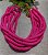 Disco de Fimo Emborrachado 8mm Pink (1 Fio-Aproximadamente 120un) - Imagem 1
