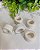 Conta de Resina Off White 24mm, furo grande  (4un) - Imagem 1