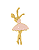 Pingente Bailarina 43mm Resina Rosa (un) - Imagem 1