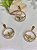 Pingente Espírito Santo com Strass 20mm Ouro (un) - Imagem 1