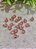 Pingente Zircônia Rosa 6mm Ouro (5un) - Imagem 1