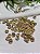 Rondele de Strass Cristal Ouro 5mm (10un) - Imagem 1