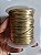 Cordão Couro Sintético Dourado 2mm (Metro) - Imagem 1