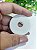 Conta Resina Redonda 40mm Off White (4un) - Imagem 2