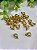 Caneca ABS 5x9mm Ouro (10un) - Imagem 1