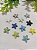 Estrela do Mar Porcelana Passante 18mm, furo 1mm (CORES SORTIDAS) (un) - Imagem 1