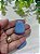 Conta de Resina Geométrica Azul Jeans 30mm, furo3mm (un) - Imagem 1