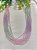 Cristal Tie Dye Rosa Claro 3mm (1 fio ) - Imagem 1