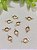 Entremeio Zircônia Nude 6mm Ouro (5un) - Imagem 1