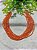 Cascalho de Cristal 3mm Laranja (1 fio - 35cm) - Imagem 1