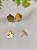 Brinco Flor 19mm Ouro, com argola articulada embutida (par) - Imagem 1