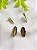 Brinco Oval 18mm Ouro, com argola articulada embutida (par) - Imagem 1