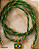 Cordão Marroquino Verde Bandeira com Dourado 3mm (mt) - Imagem 2