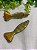 Pingente Peixe Artesanal Verde Claro com Dourado 8,5cm (un) - Imagem 1