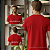 Camisa Masculina Malha 65% Poliester 35% Viscose Vermelho - Bordado - Imagem 4