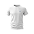 (Kit 05) Camisa Masculina Branca Malha Dryfit 100% Poliester - Imagem 2