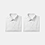 Kit 2 Camisas Sociais Masculina Branca Brim - Imagem 4