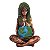 Estátua Deusa Gaia Pequena Bronze em Resina 14,5cm – Segurando o Planeta - Imagem 1