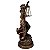 Estátua Deusa Têmis da Justiça em Resina 21cm – Pequena Bronze Rústico - Imagem 2
