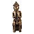 Estátua Deus Thor em Resina 18cm – Minimalista Dourada Liso de Luxo - Imagem 1
