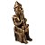 Estátua Deus Thor em Resina 18cm – Minimalista Dourada Liso de Luxo - Imagem 3