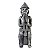 Estátua Deus Thor em Resina 18cm – Minimalista Prata Liso - Imagem 1