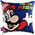 Almofada Super Mario 40x40cm Fibra Veludo - Zona Criativa - Imagem 1