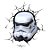 Luminaria Stormtrooper Star Wars - 3D Light FX - Imagem 1