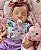 BEBÊ REBORN REALISTA TODA MOLINHA CABELINHO FIO A FIO LAURINHA - Imagem 2