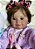 BEBÊ REBORN LOUISE TODA  EM SILICONE COM PELÚCIA DE BRINDE - Imagem 3