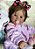BEBÊ REBORN LOUISE TODA  EM SILICONE COM PELÚCIA DE BRINDE - Imagem 2