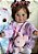 BEBÊ REBORN LOUISE TODA  EM SILICONE COM PELÚCIA DE BRINDE - Imagem 1