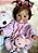 BEBÊ REBORN LOUISE TODA  EM SILICONE COM PELÚCIA DE BRINDE - Imagem 4